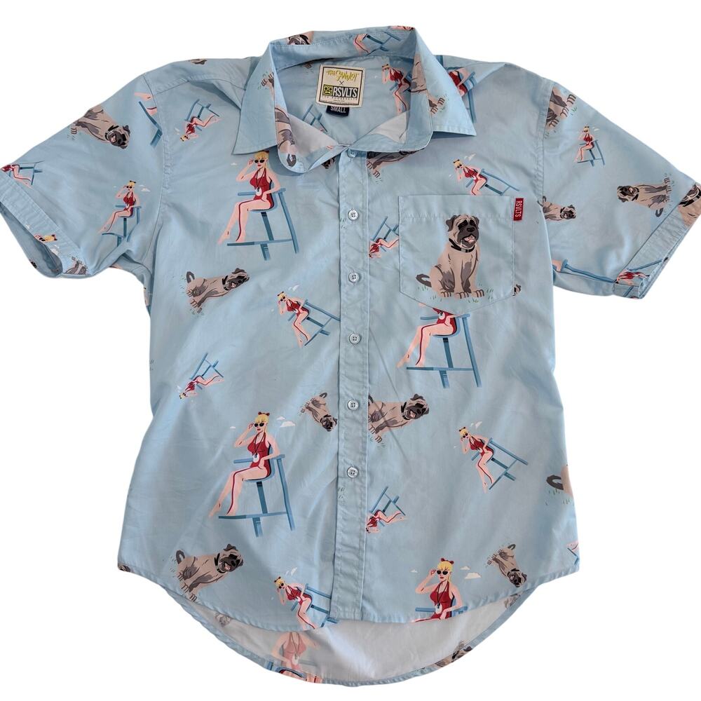 RSVLTS The Sandlot Short Sleeve Button Down Shirt — Men's Small | Kunuflex